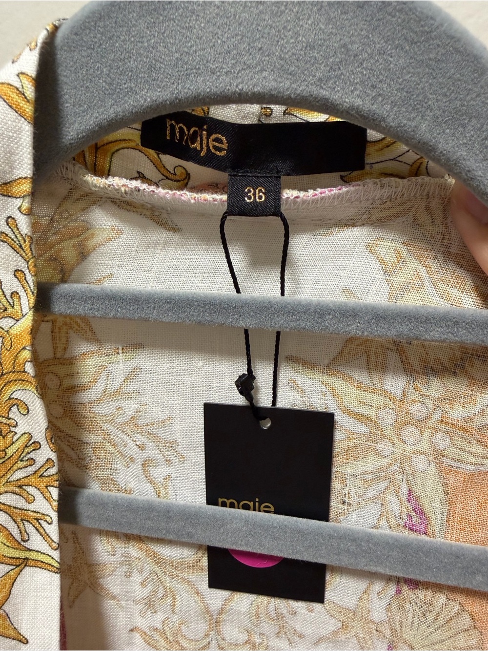 Maje Printed Kimono Robe - Picture 9 of 9